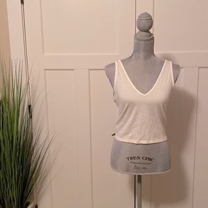 White Thick-Strap Tank Top